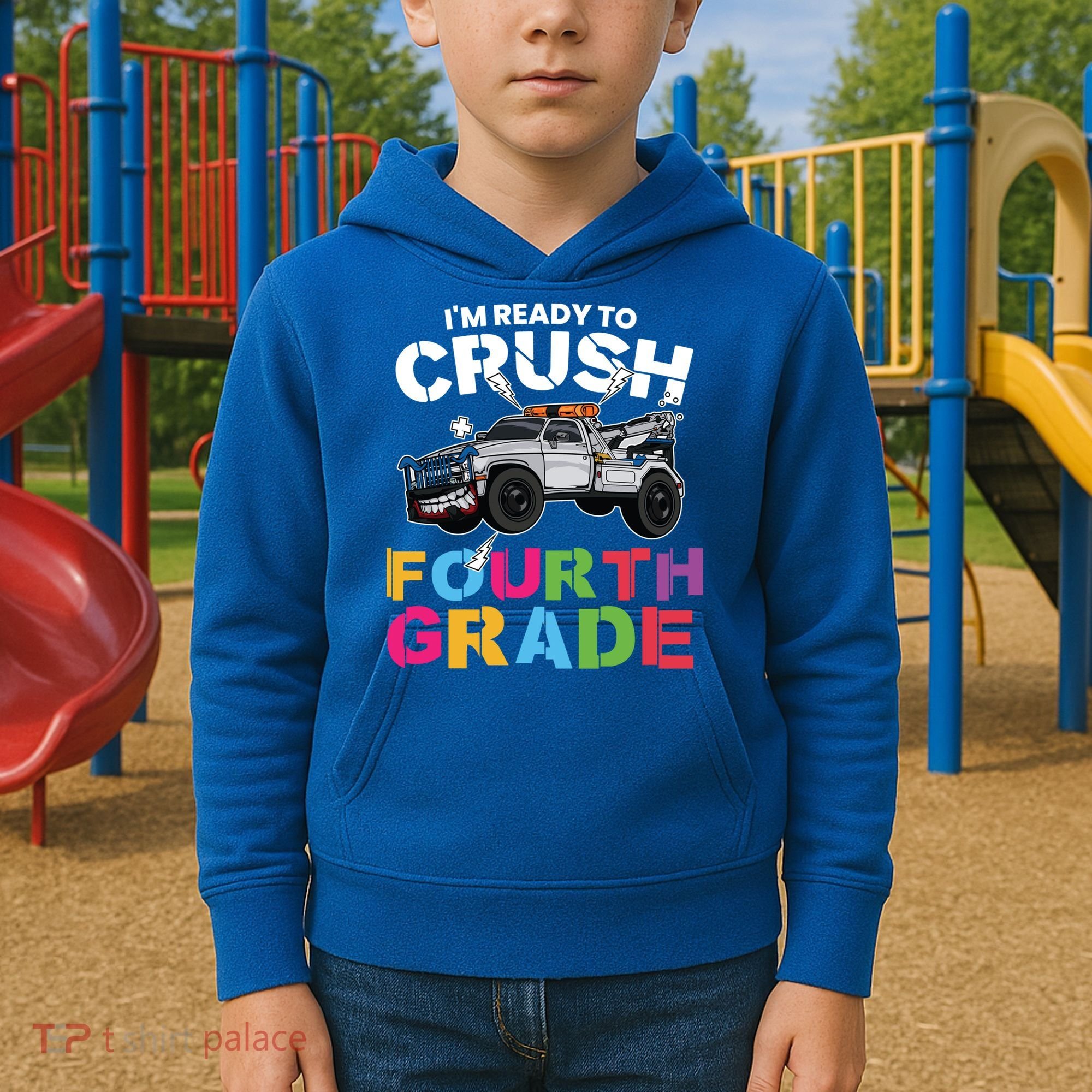 Ready To Crush Fourth Grade Cute 4Th Grade Gift Kids Hoodie