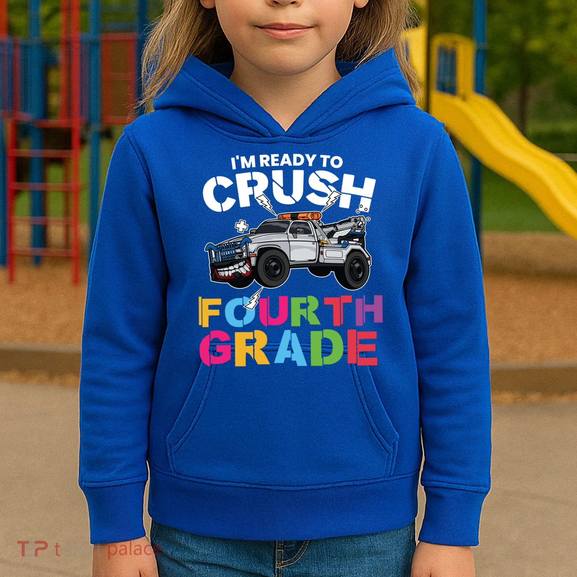 Ready To Crush Fourth Grade Cute 4Th Grade Gift Kids Hoodie