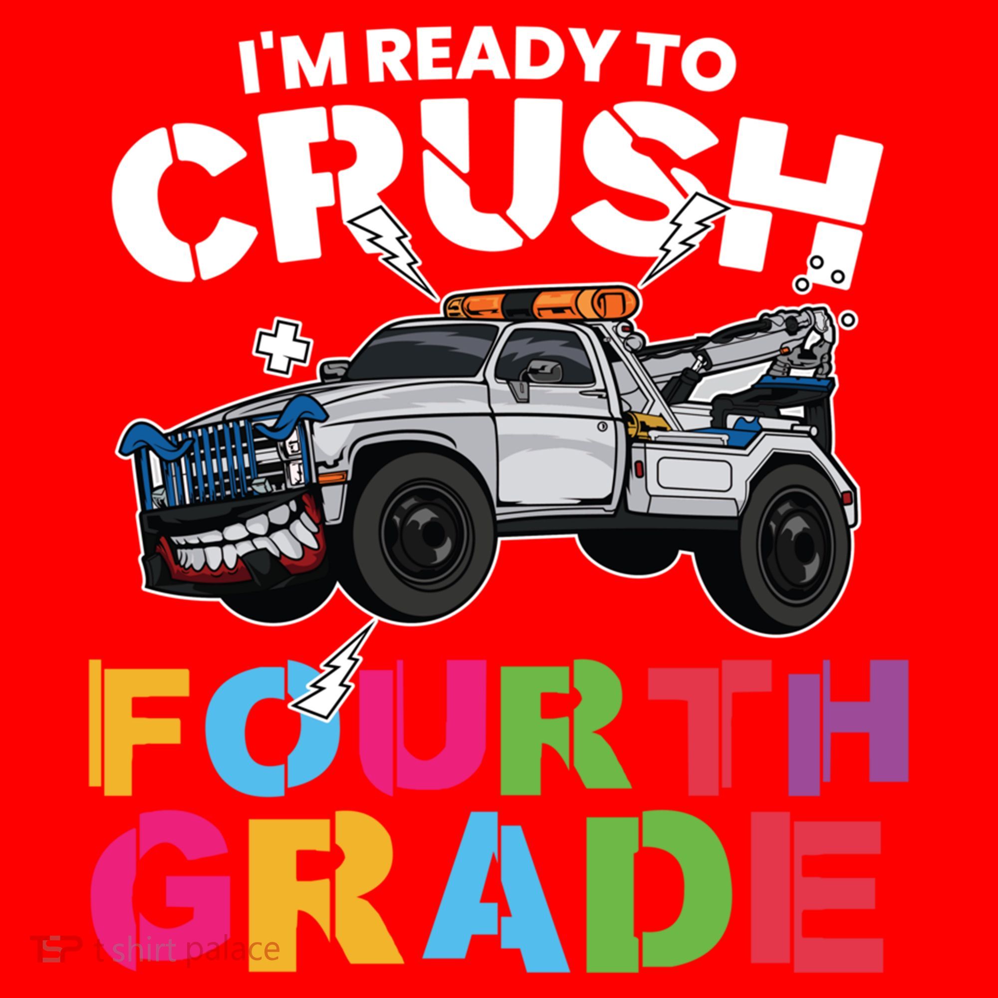 Ready To Crush Fourth Grade Cute 4Th Grade Gift Santa Hat