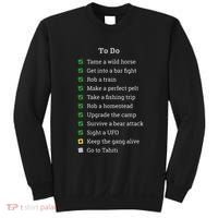 Red To Do List Horse & Cowboy Adventure Gamer Sweatshirt thumb 0