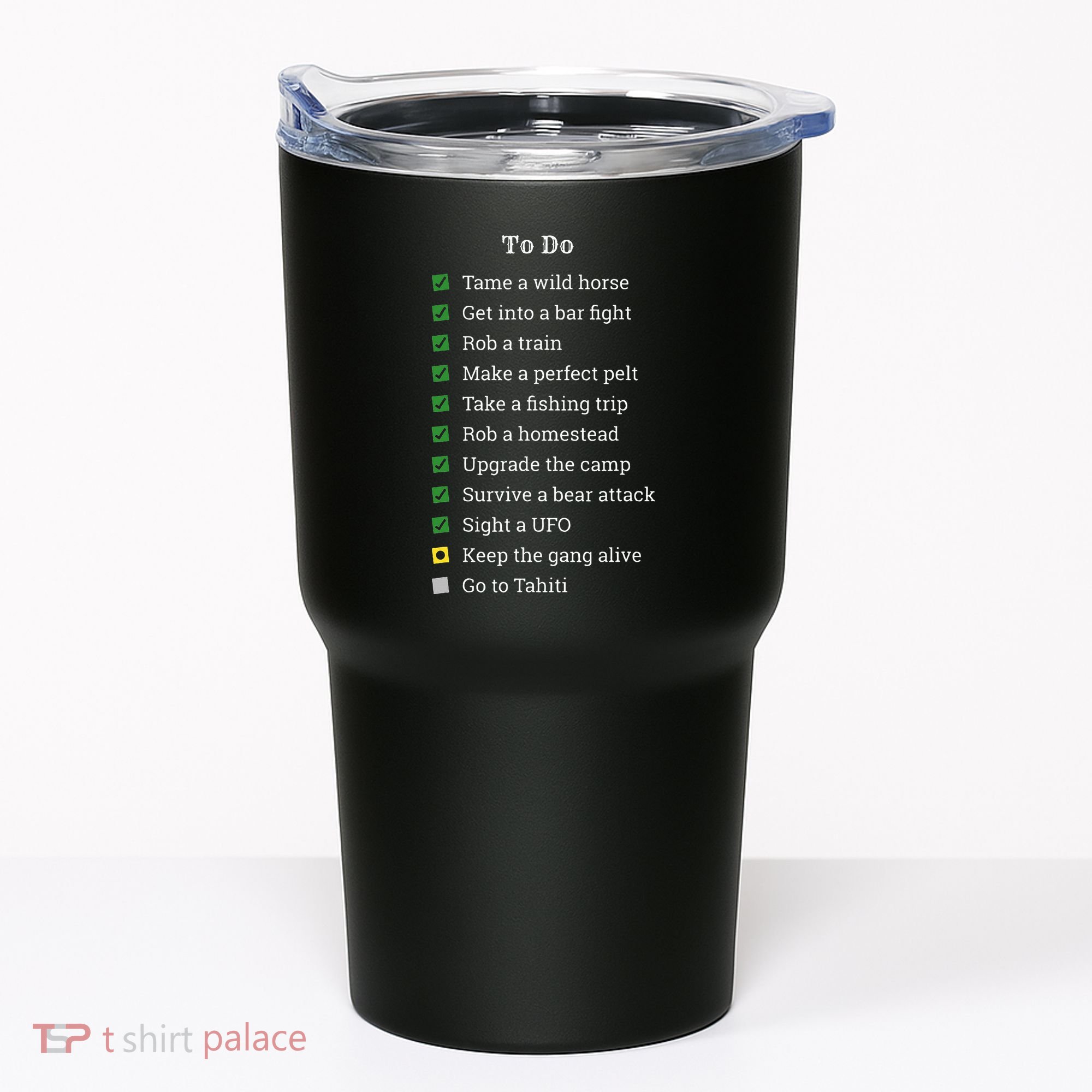 Red To Do List Horse & Cowboy Adventure Gamer Tumbler
