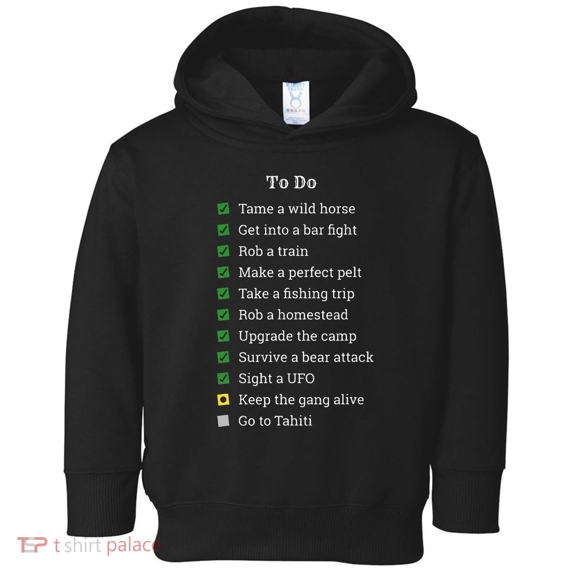 Red To Do List Horse & Cowboy Adventure Gamer Toddler Hoodie