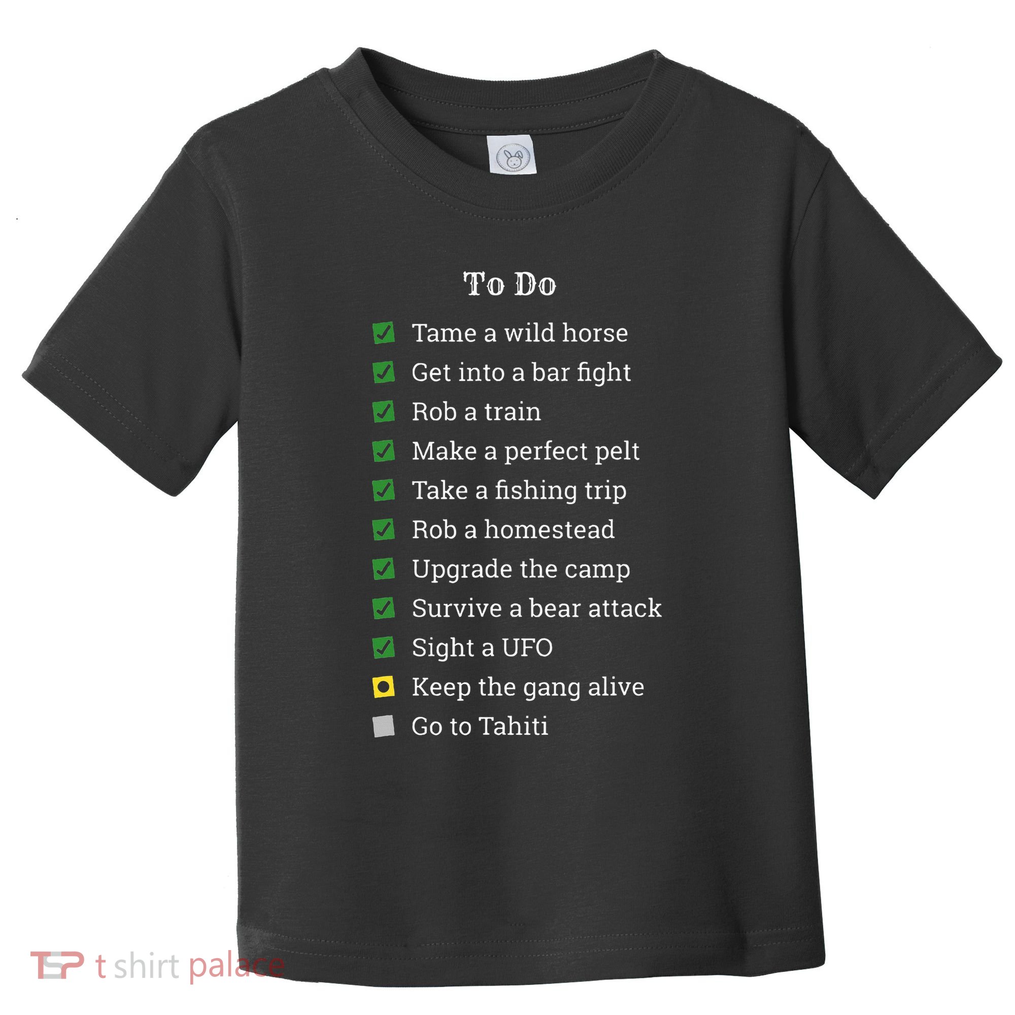 Red To Do List Horse & Cowboy Adventure Gamer Toddler T-Shirt