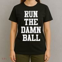 Run The Damn Ball Vintage Style Funny Football T-Shirt thumb 4