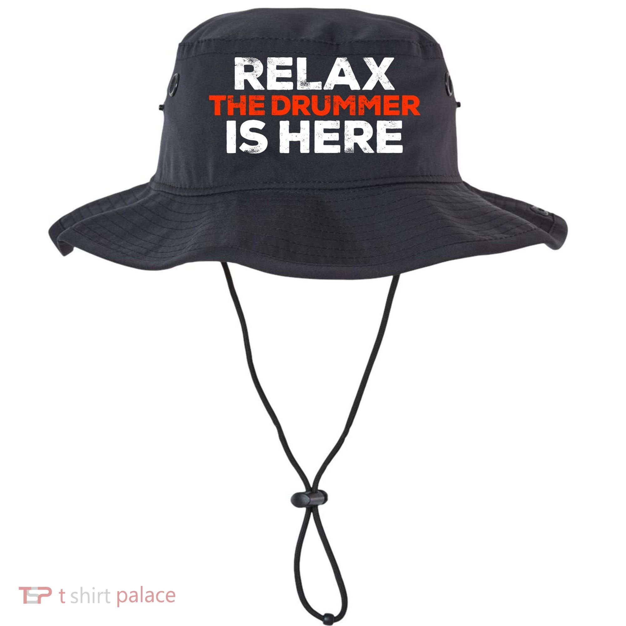 Relax The Drummer Is Here Musician Gift Bucket Hat