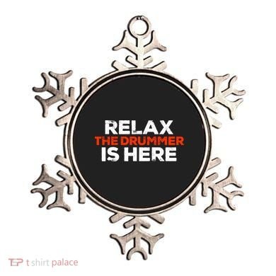 Relax The Drummer Is Here Musician Gift Ornament