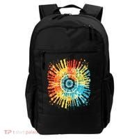 Retro Tie Dye 60s 70s Hippie Aesthetic Graphic Art 100 Backpack thumb 0