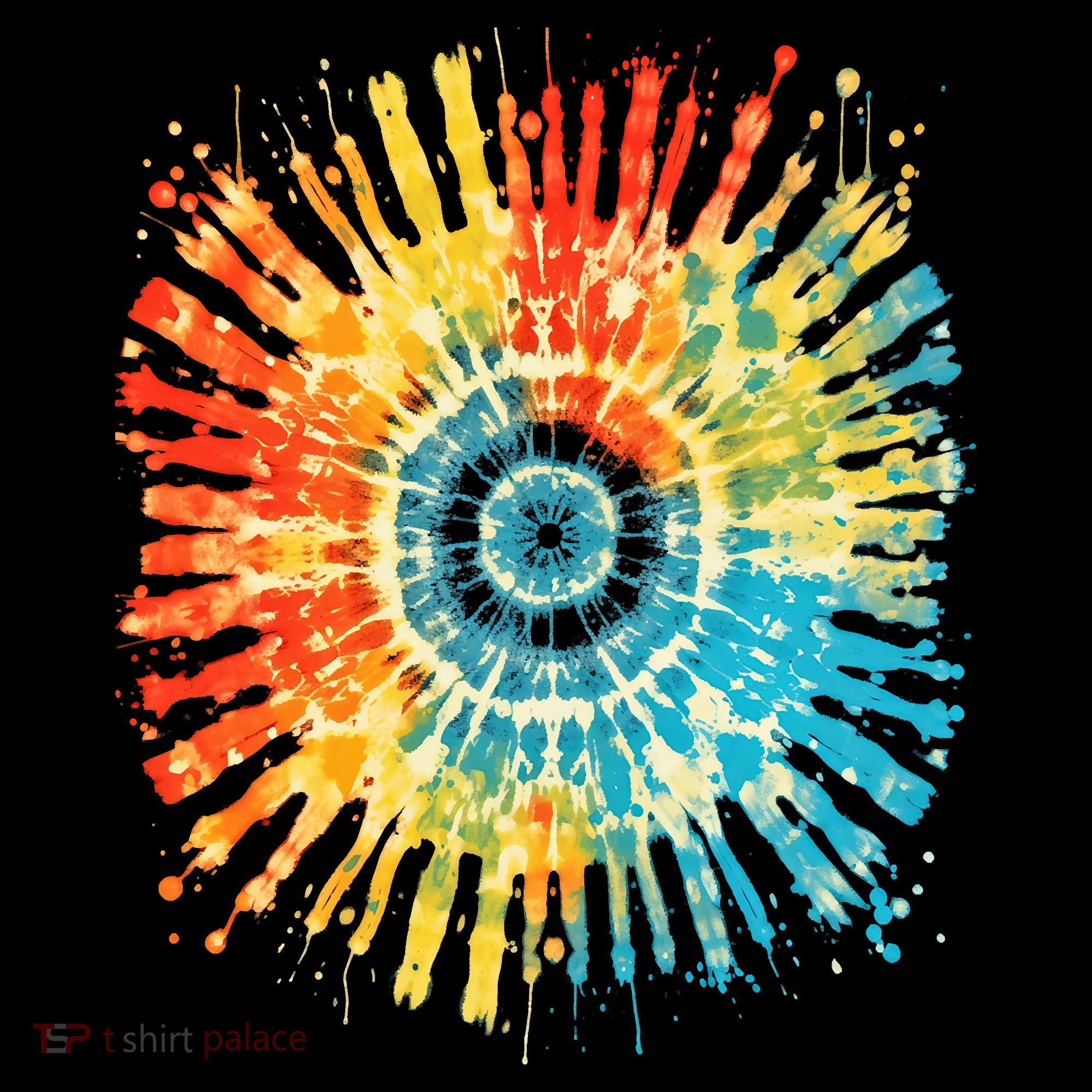 Retro Tie Dye 60s 70s Hippie Aesthetic Graphic Art 100 Coffee Mug