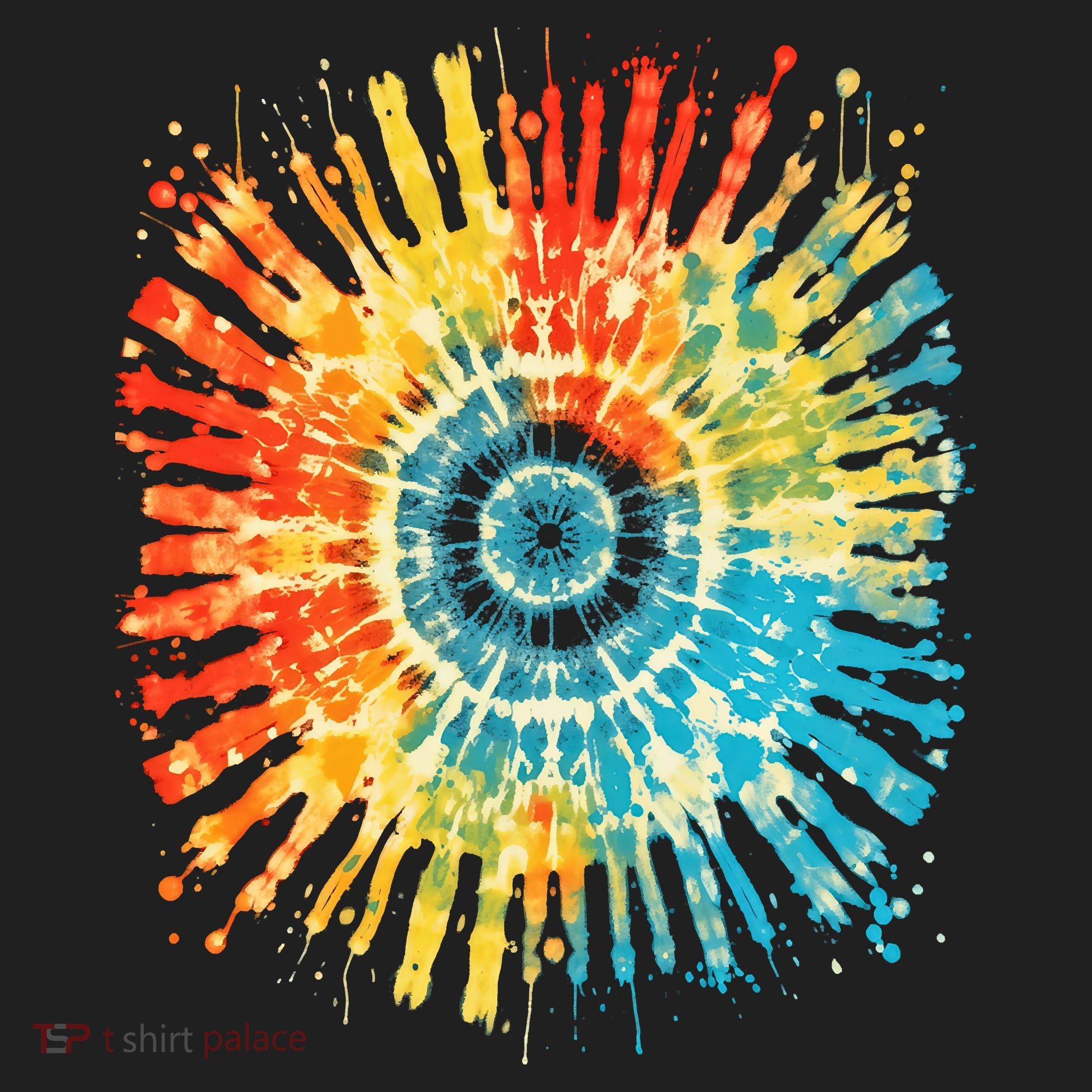 Retro Tie Dye 60s 70s Hippie Aesthetic Graphic Art 100 Tumbler