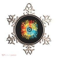 Retro Tie Dye 60s 70s Hippie Aesthetic Graphic Art 100 Ornament thumb 0