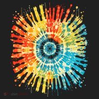 Retro Tie Dye 60s 70s Hippie Aesthetic Graphic Art 100 Hat thumb 2