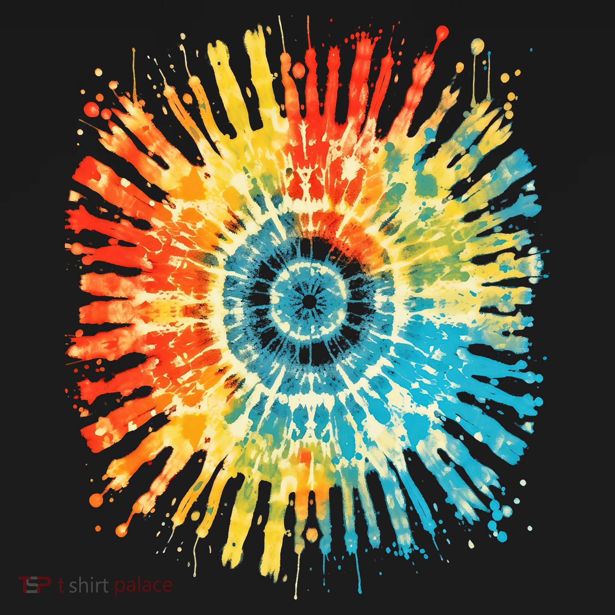 Retro Tie Dye 60s 70s Hippie Aesthetic Graphic Art 100 Toddler Hoodie