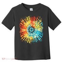 Retro Tie Dye 60s 70s Hippie Aesthetic Graphic Art 100 Toddler T-Shirt thumb 0