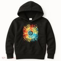 Retro Tie Dye 60s 70s Hippie Aesthetic Graphic Art 100 Kids Hoodie thumb 0