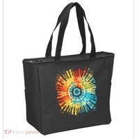 Retro Tie Dye 60s 70s Hippie Aesthetic Graphic Art 100 Tote Bag thumb 2