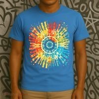 Retro Tie Dye 60s 70s Hippie Aesthetic Graphic Art 100 T-Shirt thumb 3
