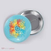 Retro Tie Dye 60s 70s Hippie Aesthetic Graphic Art 100 Button thumb 0