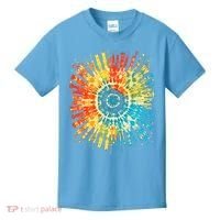 Retro Tie Dye 60s 70s Hippie Aesthetic Graphic Art 100 Kids T-Shirt thumb 0