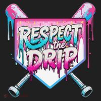 Respect The Drip Ice Cream Dripping Baseball Home Plate Beanie thumb 2