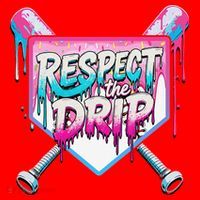 Respect The Drip Ice Cream Dripping Baseball Home Plate Santa Hat thumb 1