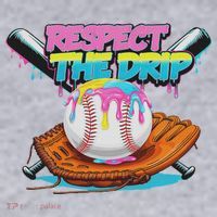 Respect The Drip Baseball Bat Glove Ice Cream Drip Women's Sweatshirt thumb 2