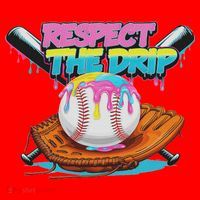 Respect The Drip Baseball Bat Glove Ice Cream Drip Santa Hat thumb 1