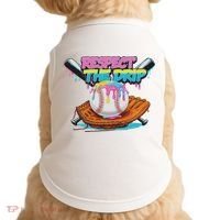 Respect The Drip Baseball Bat Glove Ice Cream Drip Doggie Tank thumb 0