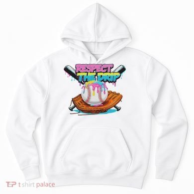 Respect The Drip Baseball Bat Glove Ice Cream Drip Hoodie