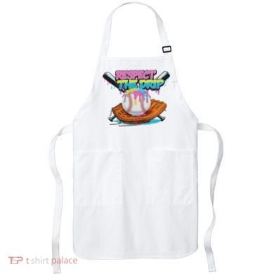 Respect The Drip Baseball Bat Glove Ice Cream Drip Apron