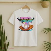 Respect The Drip Baseball Bat Glove Ice Cream Drip T-Shirt thumb 2
