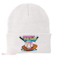 Respect The Drip Baseball Bat Glove Ice Cream Drip Beanie thumb 0
