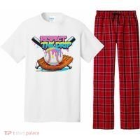 Respect The Drip Baseball Bat Glove Ice Cream Drip Pajama Set thumb 0