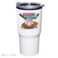 Respect The Drip Baseball Bat Glove Ice Cream Drip Tumbler thumb 0