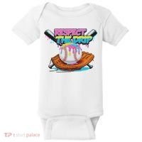 Respect The Drip Baseball Bat Glove Ice Cream Drip Baby Bodysuit thumb 0
