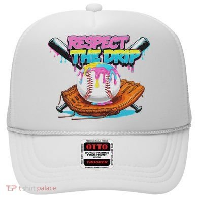 Respect The Drip Baseball Bat Glove Ice Cream Drip Hat