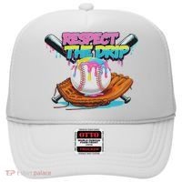 Respect The Drip Baseball Bat Glove Ice Cream Drip Hat thumb 0