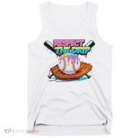Respect The Drip Baseball Bat Glove Ice Cream Drip Tank Top thumb 0