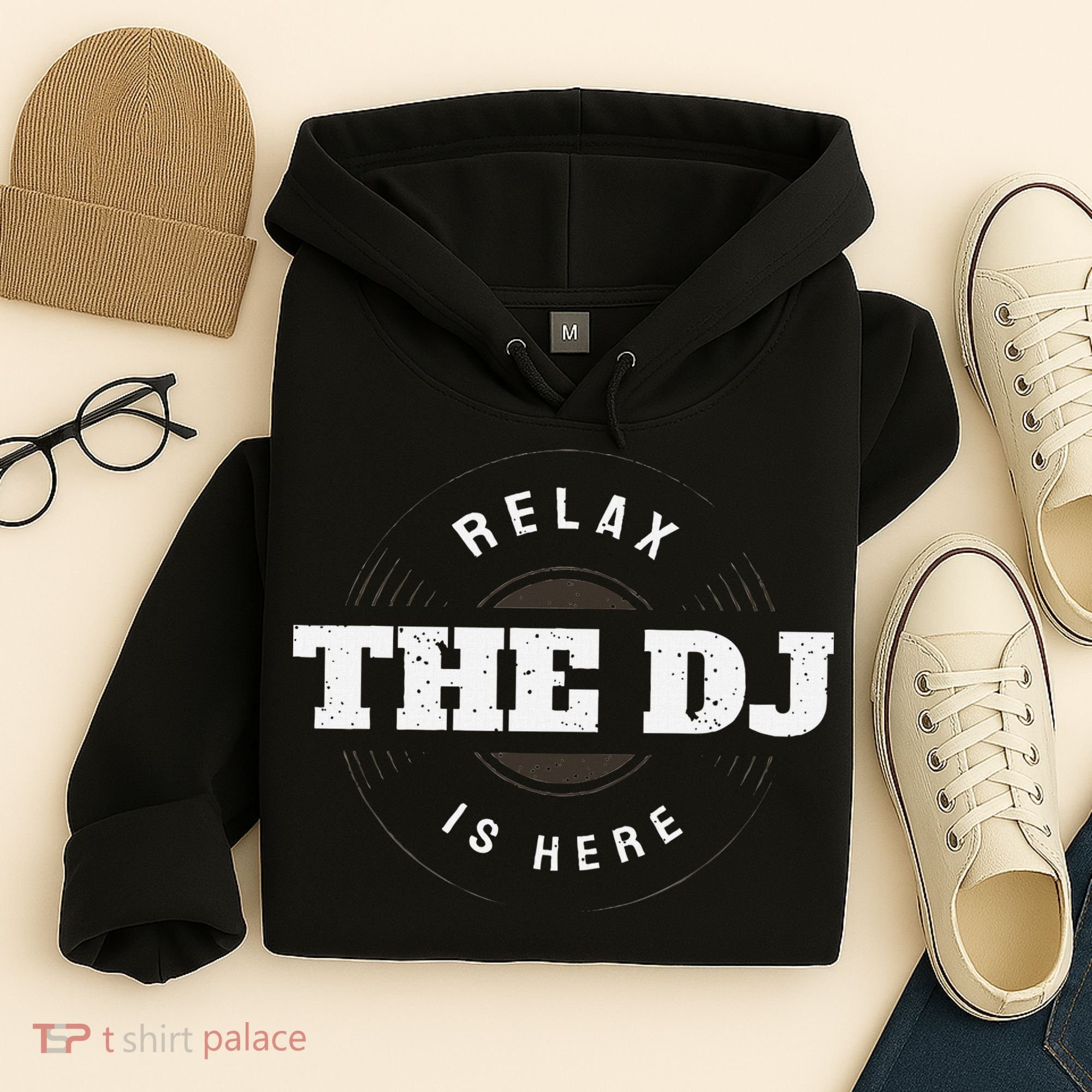Relax The Dj Is Here Dj Music Hoodie