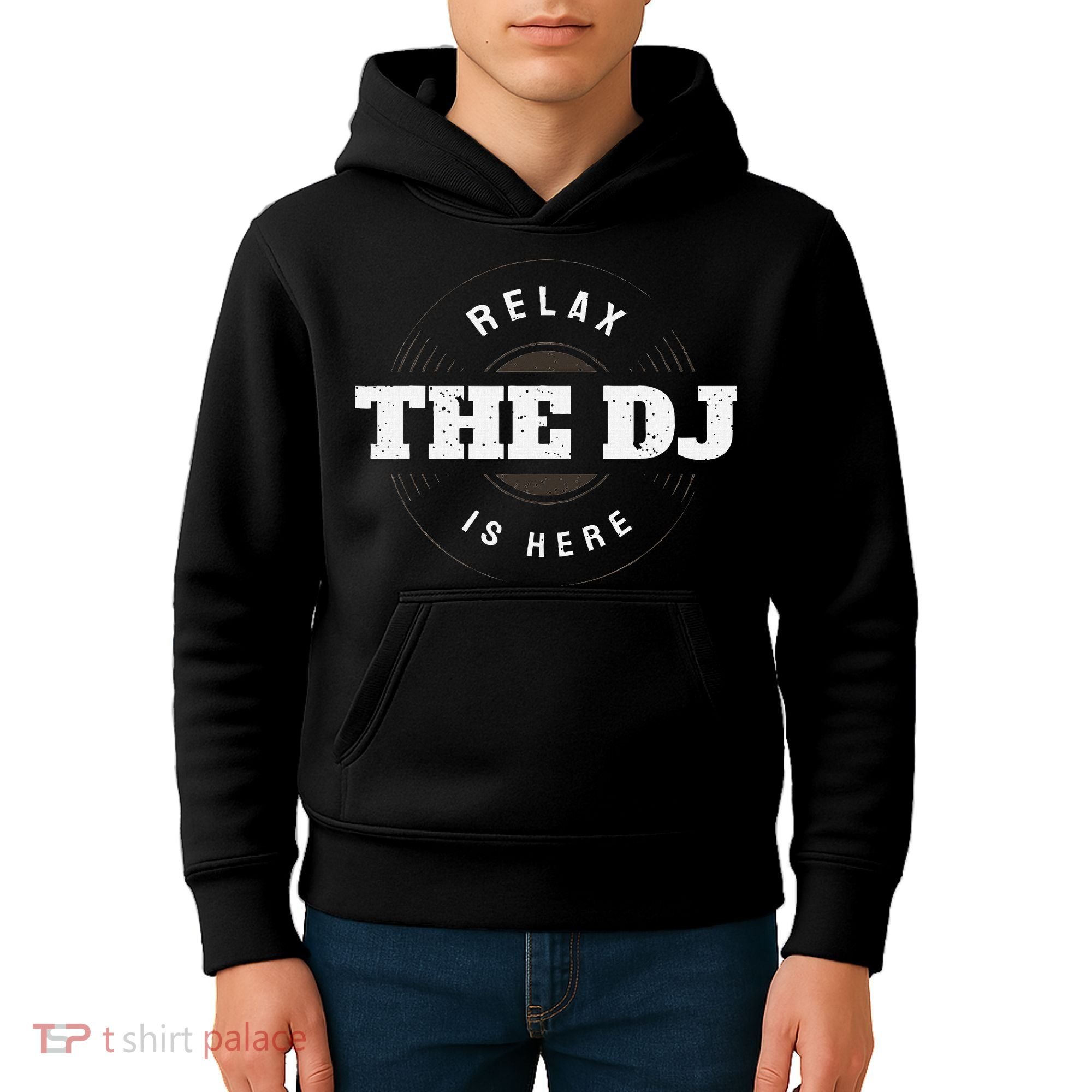 Relax The Dj Is Here Dj Music Kids Hoodie