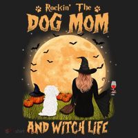 Rocking The Dog Mom And Witch Life Maltese Halloween Funny Gift Women's Sweatshirt thumb 2