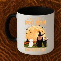 Rocking The Dog Mom And Witch Life Maltese Halloween Funny Gift Coffee Mug thumb 2