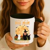 Rocking The Dog Mom And Witch Life Maltese Halloween Funny Gift Coffee Mug thumb 3