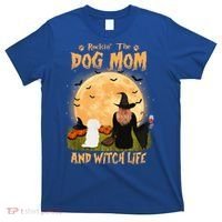 Rocking The Dog Mom And Witch Life Maltese Halloween Funny Gift T-Shirt thumb 0