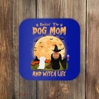 Rocking The Dog Mom And Witch Life Maltese Halloween Funny Gift Coaster thumb 0