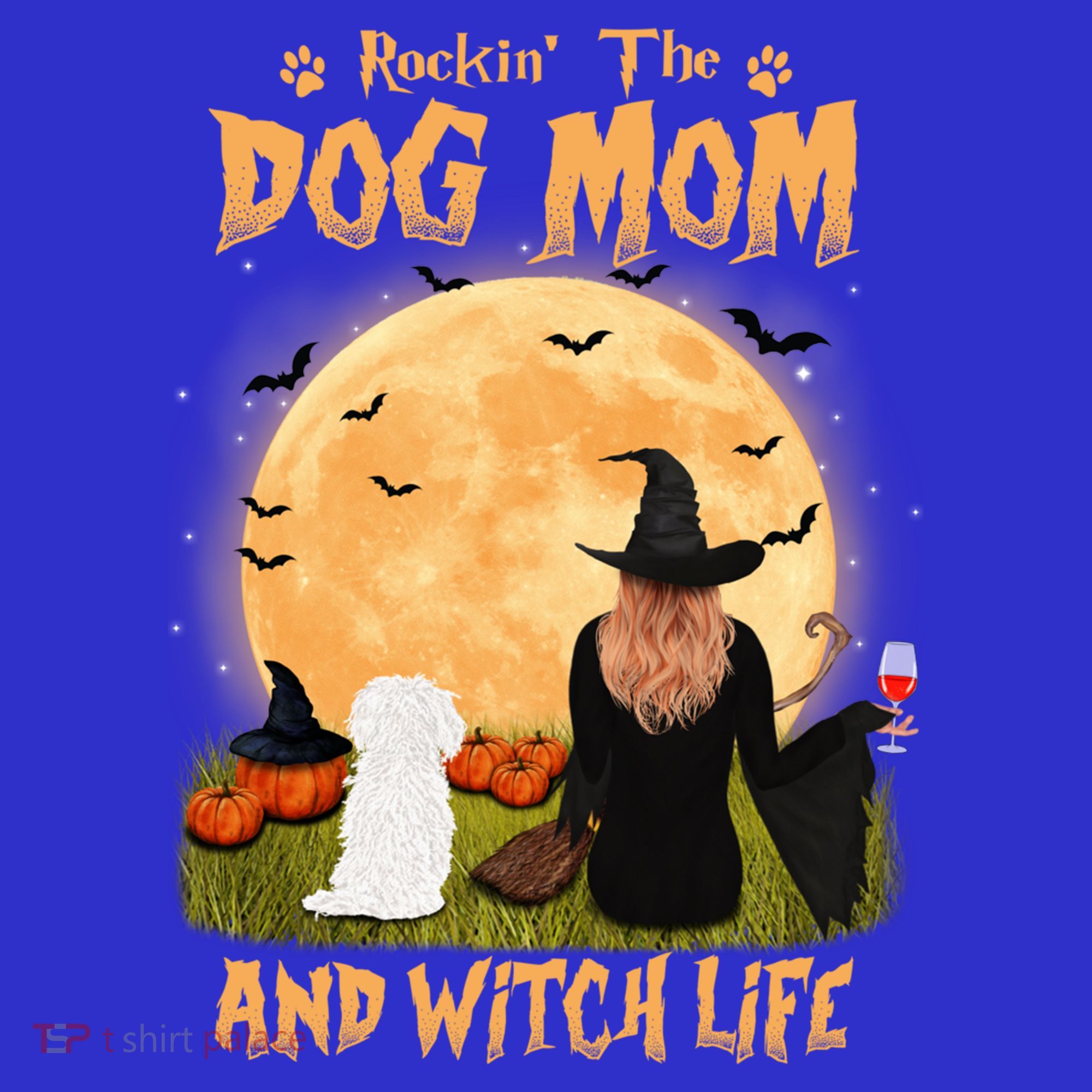 Rocking The Dog Mom And Witch Life Maltese Halloween Funny Gift Women's Tank Top