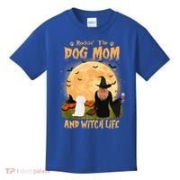 Rocking The Dog Mom And Witch Life Maltese Halloween Funny Gift Kids T-Shirt thumb 0