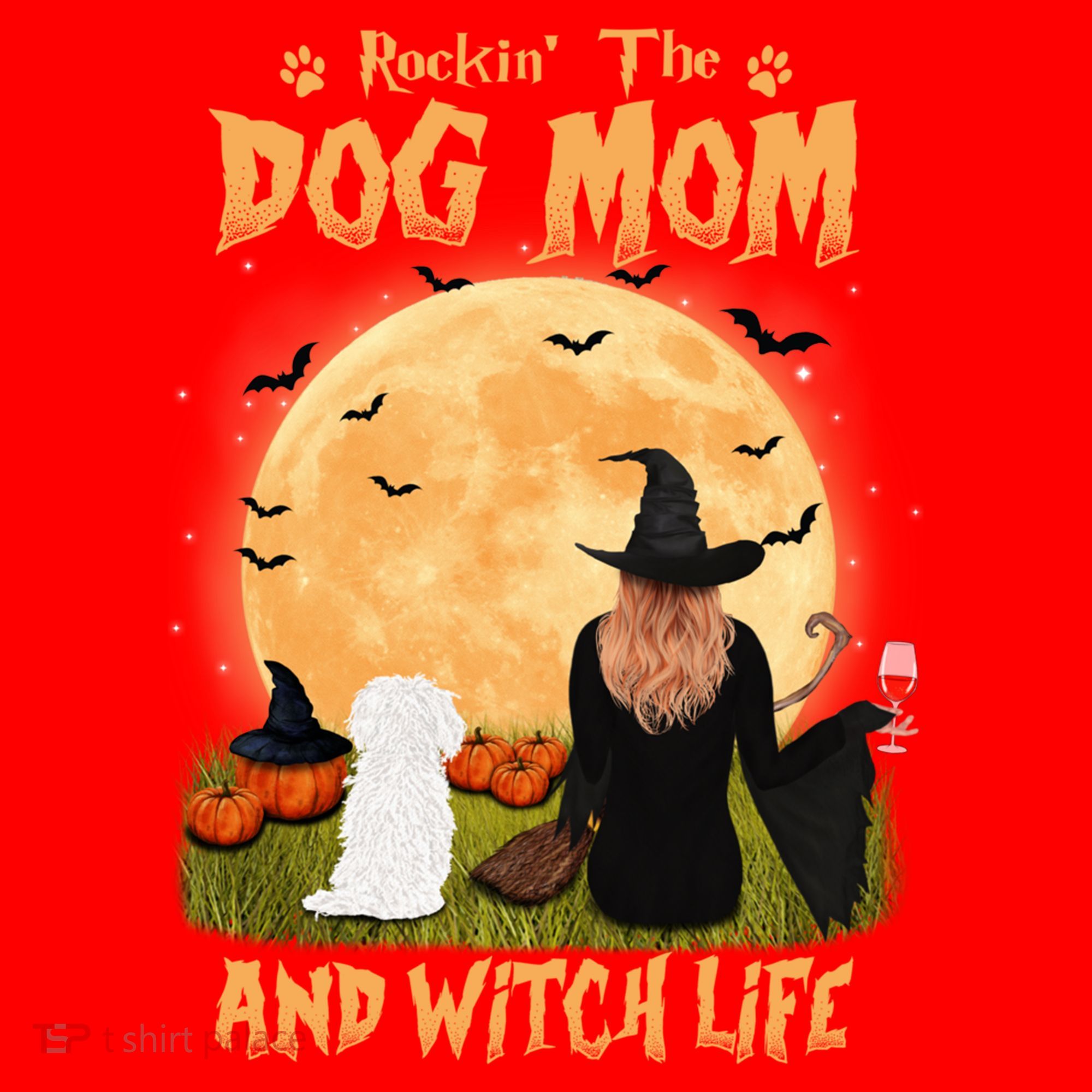 Rocking The Dog Mom And Witch Life Maltese Halloween Funny Gift Santa Hat