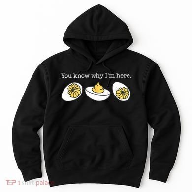 Retro Thanksgiving Dinner You Know Why IM Here Deviled Egg Hoodie