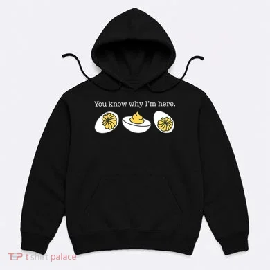 Retro Thanksgiving Dinner You Know Why IM Here Deviled Egg Hoodie