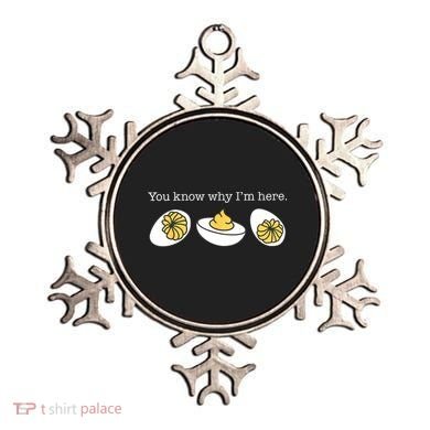Retro Thanksgiving Dinner You Know Why IM Here Deviled Egg Ornament